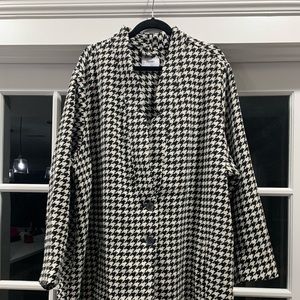 Plus Size Houndstooth Old Navy Coat
